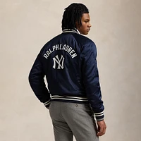 Veste en satin bleu marine des Yankees Polo Ralph Lauren