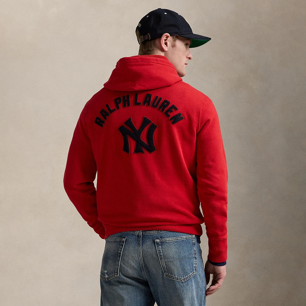Sweat à capuche en polaire rouge des Yankees de Polo Ralph Lauren
