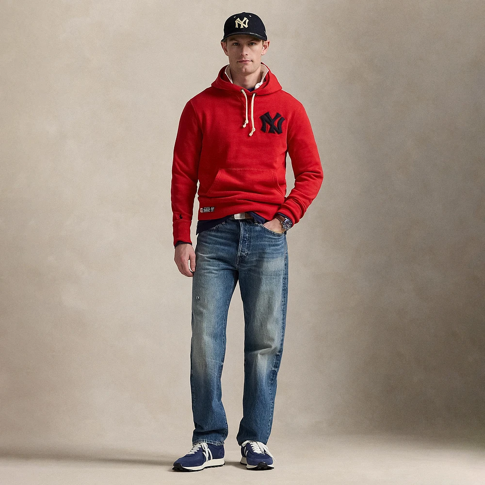Sweat à capuche en polaire rouge des Yankees de Polo Ralph Lauren