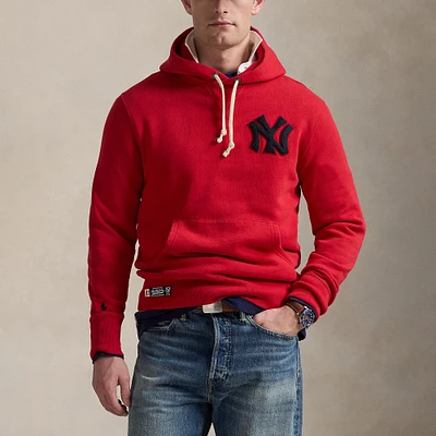 Sweat à capuche en polaire rouge des Yankees de Polo Ralph Lauren