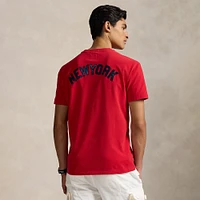 T-shirt Polo Ralph Lauren rouge en jersey des Yankees