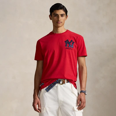 T-shirt Polo Ralph Lauren rouge en jersey des Yankees