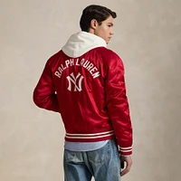 Veste en satin rouge des Yankees Polo Ralph Lauren