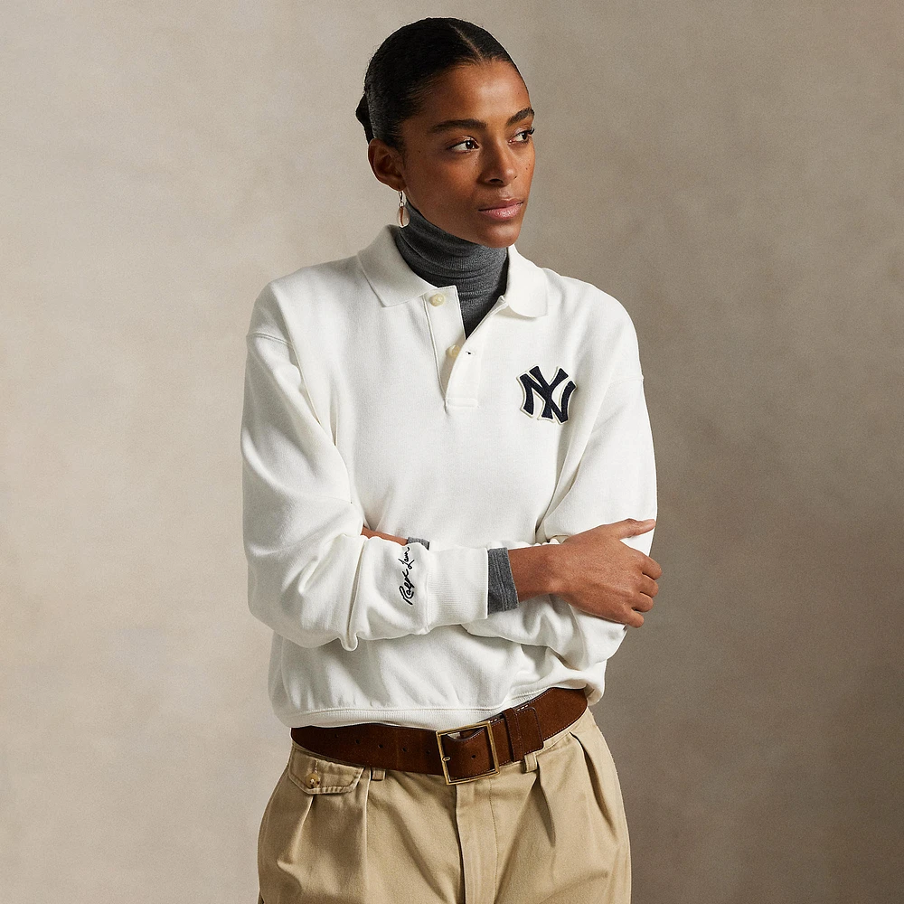 Polo Ralph Lauren White Yankees  Fleece