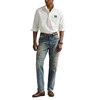 Polo Ralph Lauren White Yankees  Oxford Shirt