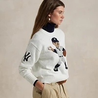 Polo Ralph Lauren White Yankees  Sweater
