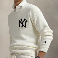 Polo Ralph Lauren White Yankees  Sweater