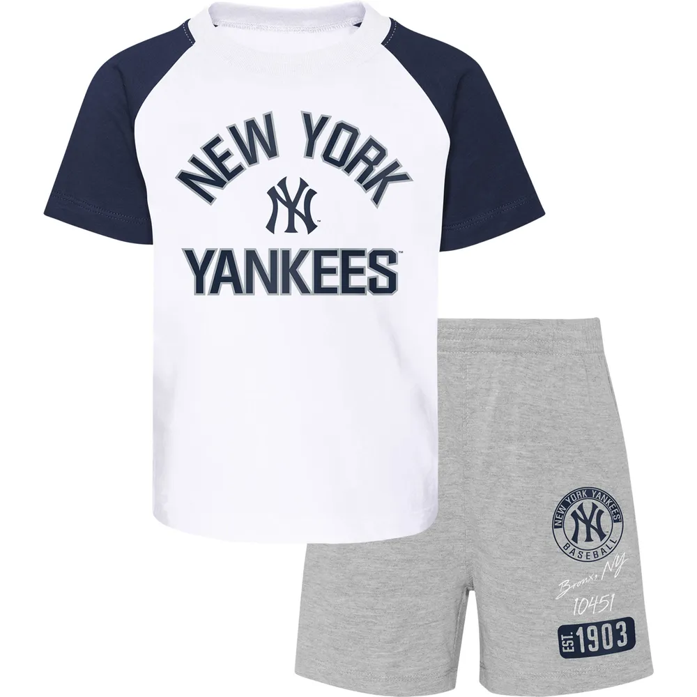 New York Yankees Fanatics Branded Official Logo Long Sleeve T-Shirt -  Heathered Gray