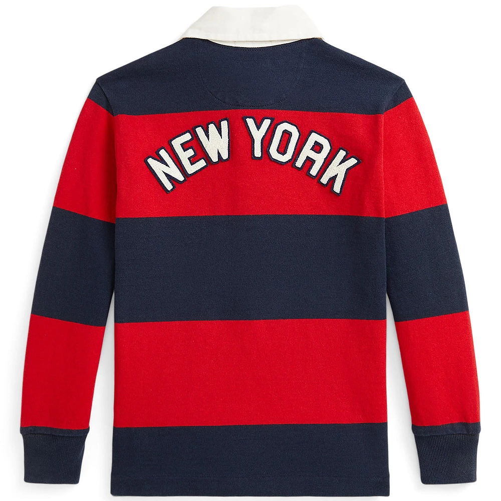 Preschool Polo Ralph Lauren  Navy/Red Yankees Rugby Knit Shirt