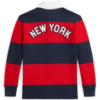 Preschool Polo Ralph Lauren  Navy/Red Yankees Rugby Knit Shirt