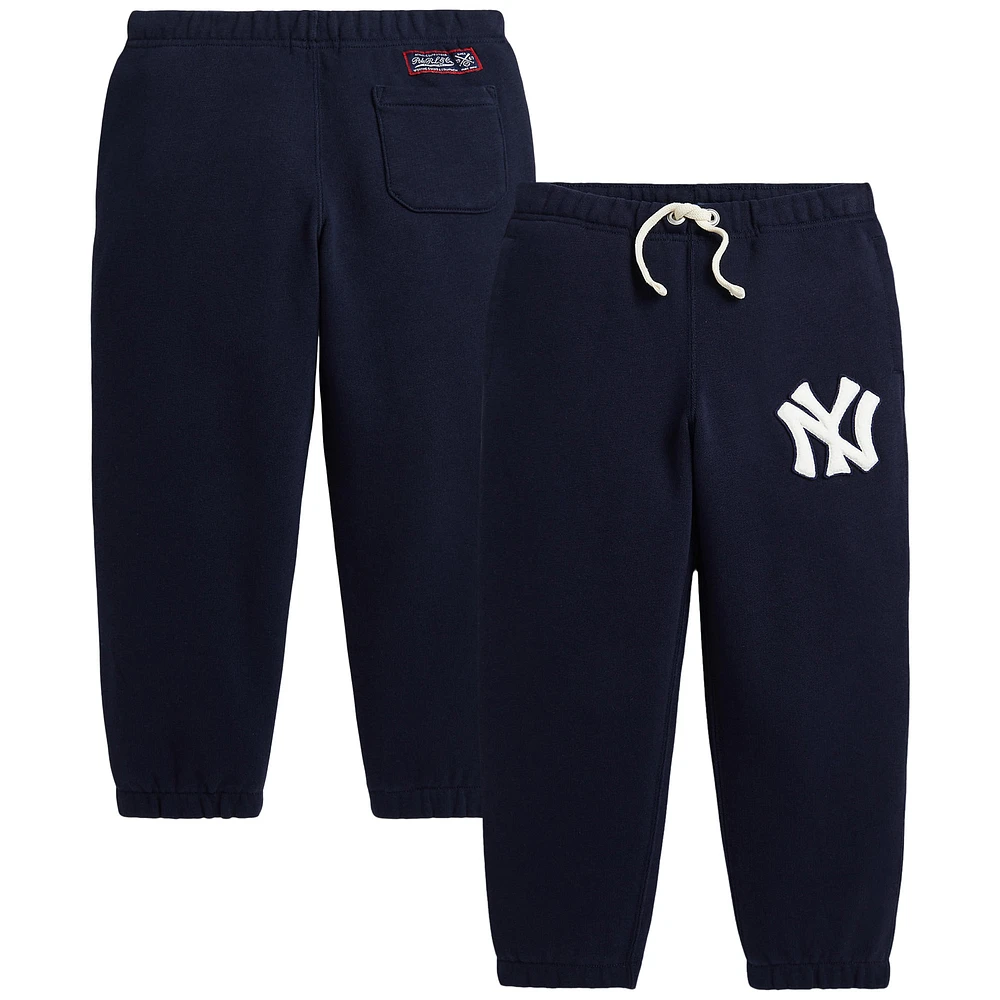 Pantalon de survêtement bleu marine des Yankees Polo Ralph Lauren pour enfant d'âge préscolaire