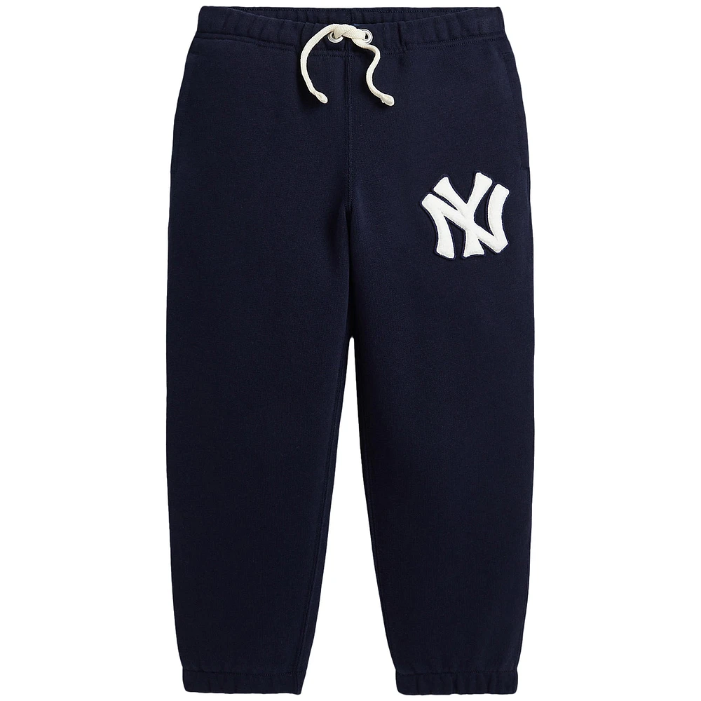 Pantalon de survêtement bleu marine des Yankees Polo Ralph Lauren pour enfant d'âge préscolaire