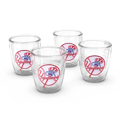 Pack de quatre Yankees de New York Tervis 12oz. Ensemble de gobelets emblème