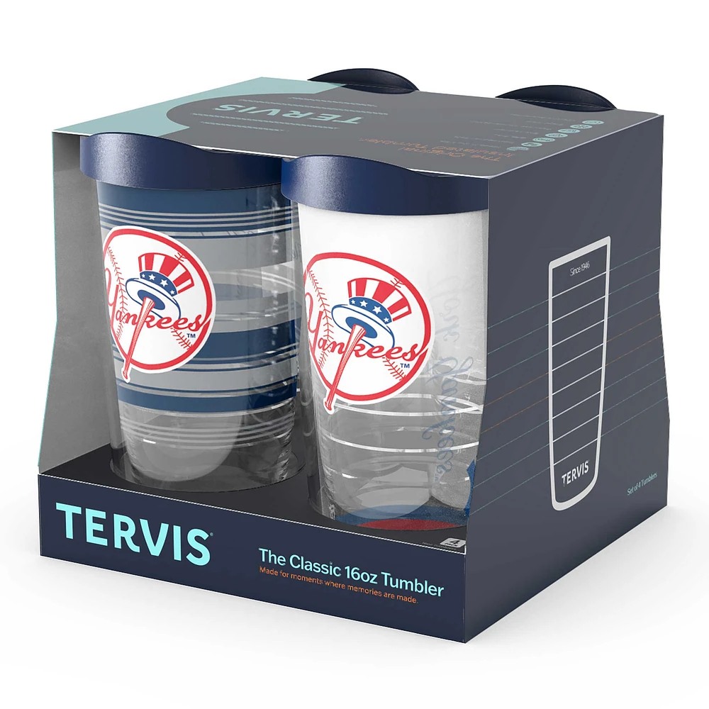 Tervis New York Yankees Four-Pack 16oz. Classic Tumbler Set