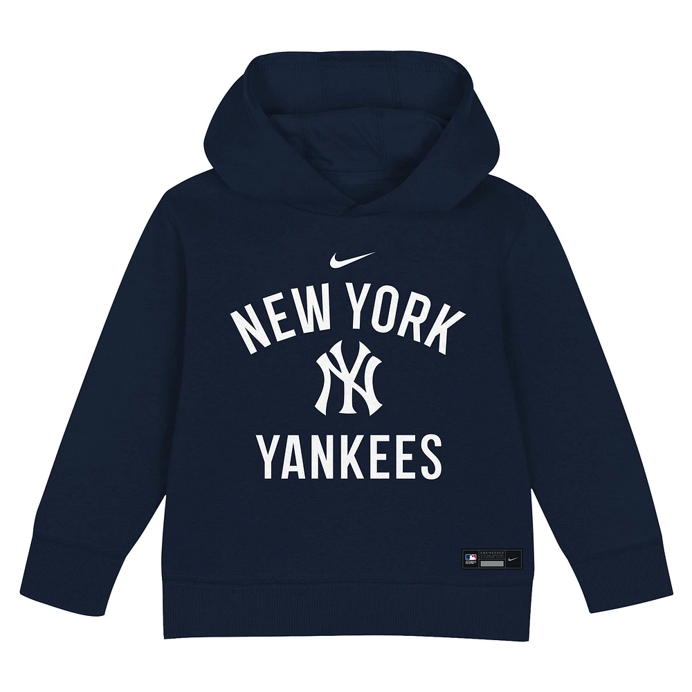 Ensemble 2 pièces sweat à capuche et pantalon de survêtement Nike Navy New York Yankees Club Fleece pour tout-petit