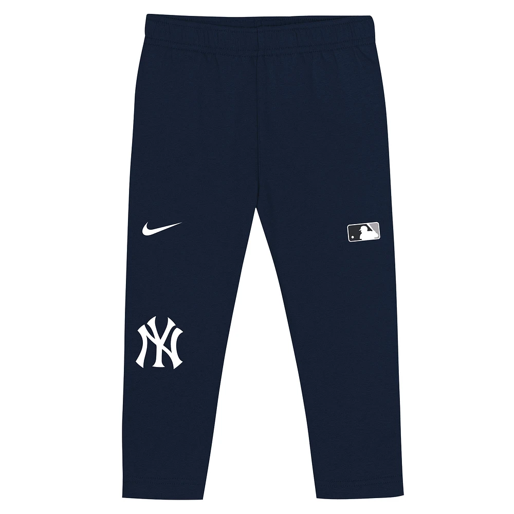 Ensemble 2 pièces sweat à capuche et pantalon de survêtement Nike Navy New York Yankees Club Fleece pour tout-petit