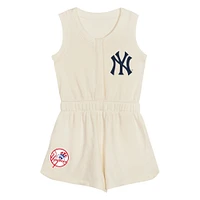 Toddler  Cream New York Yankees Power Tank Romper