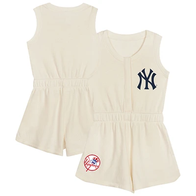 Toddler  Cream New York Yankees Power Tank Romper