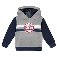 Toddler Gray/Navy New York Yankees Wind Up Pullover Hoodie and Sweatpants Set