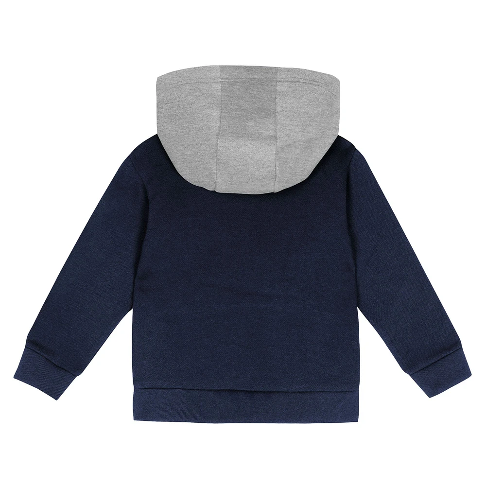 Toddler Gray/Navy New York Yankees Wind Up Pullover Hoodie and Sweatpants Set