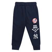 Toddler Gray/Navy New York Yankees Wind Up Pullover Hoodie and Sweatpants Set