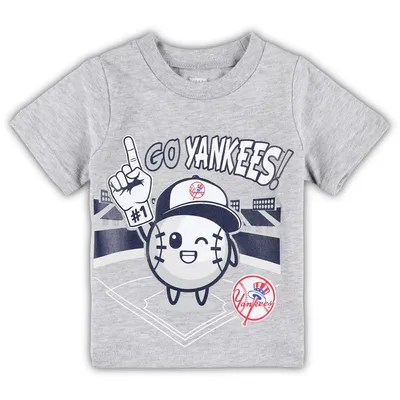 New York Yankees Toddler Ball Boy T-Shirt - Heather Gray