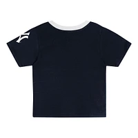 Ensemble t-shirt et short bleu marine pour tout-petits avec ballon bonus des Yankees de New York