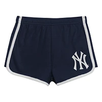 Toddler  Navy New York Yankees Double Run T-Shirt & Shorts Set