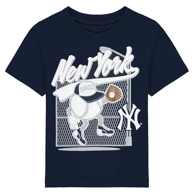 Toddler Tiny Turnip Navy New York Yankees Baseball Love T-Shirt Size: 4T