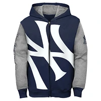 Toddler Navy New York Yankees Postcard Full-Zip Hoodie