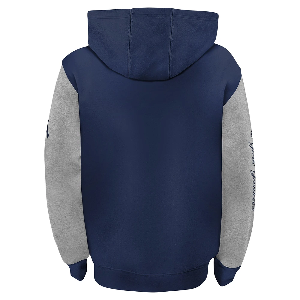 Toddler Navy New York Yankees Postcard Full-Zip Hoodie