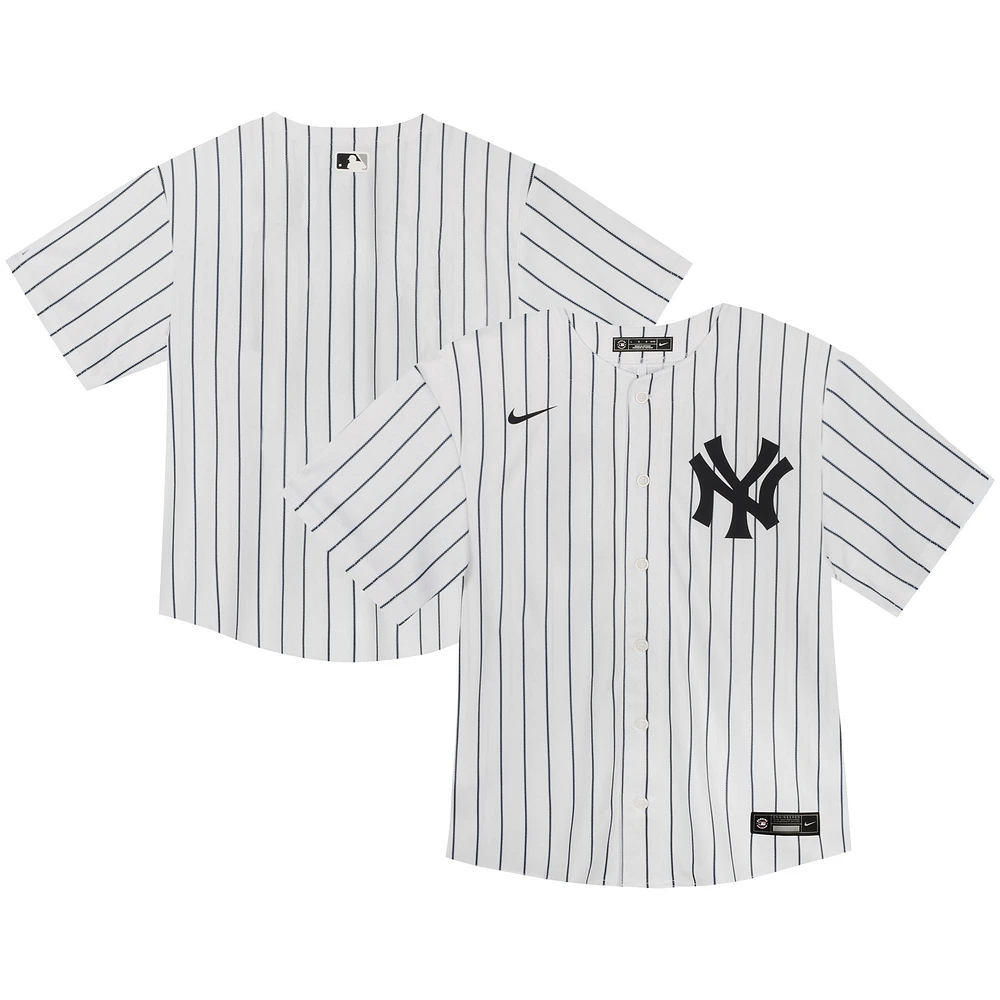 Maillot de match à domicile Nike blanc des Yankees New York pour tout-petit