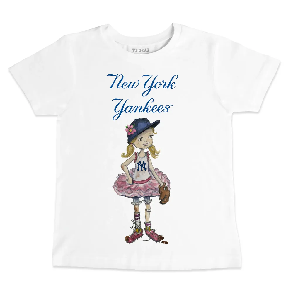 Lids New York Yankees Tiny Turnip Women's Baseball Babes T-Shirt - White