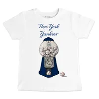 Preschool & Toddler Tiny Turnip White New York Yankees Clemente T-Shirt