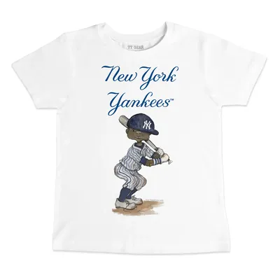 Lids New York Yankees Tiny Turnip Women's Heart Bat T-Shirt - White