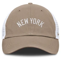 Unisex Nike Khaki/White New York Yankees Club Trucker Adjustable Hat
