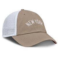 Unisex Nike Khaki/White New York Yankees Club Trucker Adjustable Hat