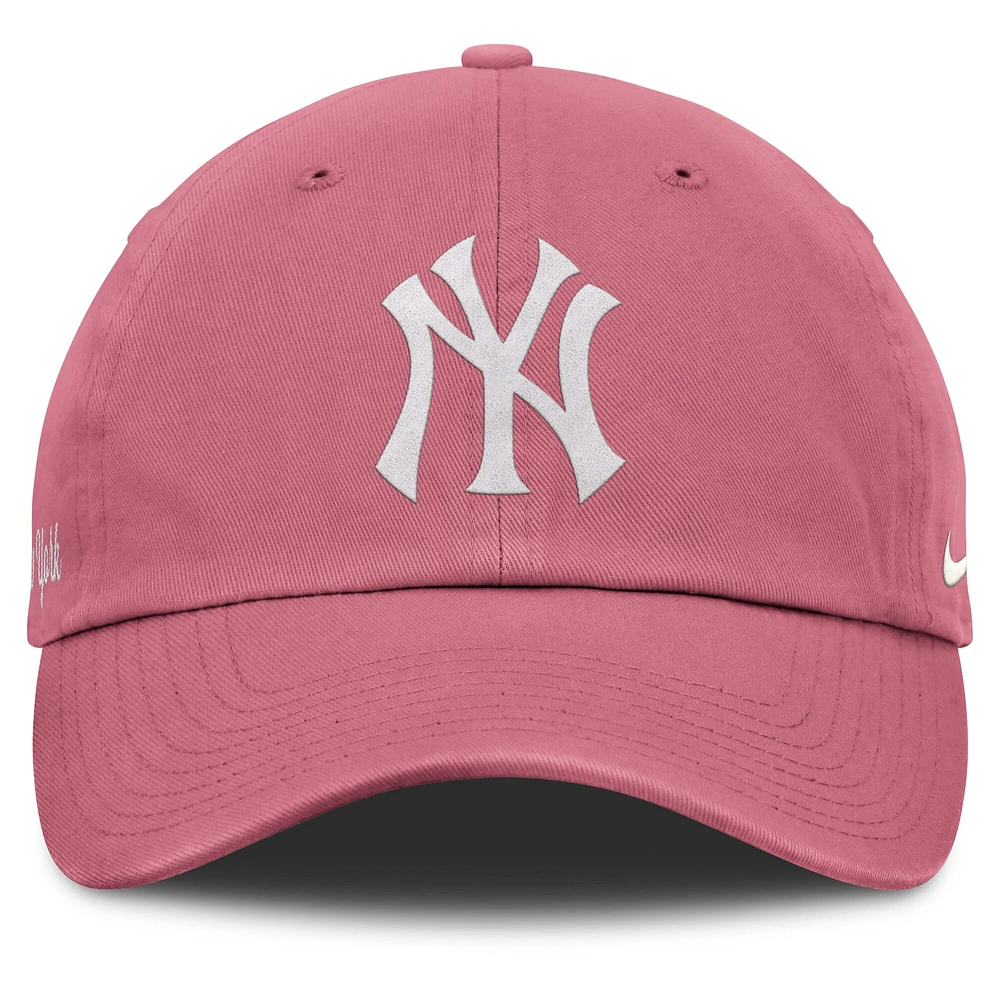Casquette ajustable unisexe Nike rose New York Yankees Club