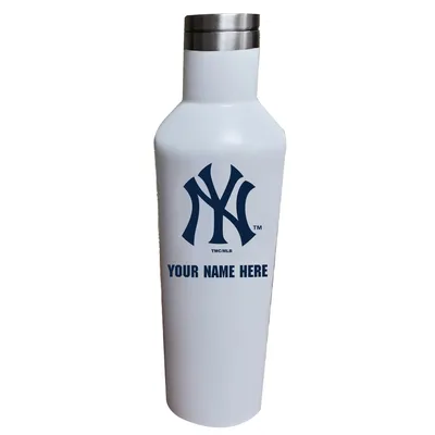 New York Yankees 17oz. Personalized Infinity Stainless Steel Water Bottle - White