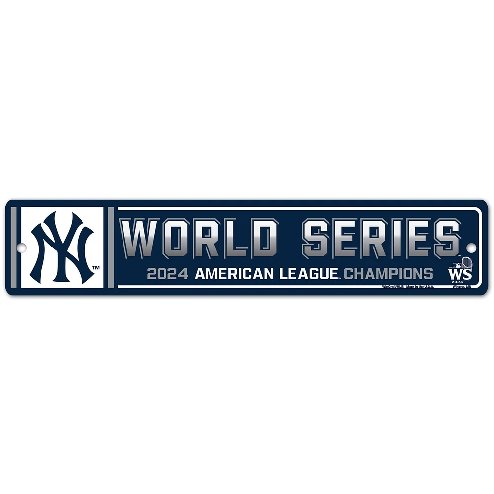 WinCraft New York Yankees 2024 American League Champions 11'' x 17'' Indoor/Outdoor Styrene Sign