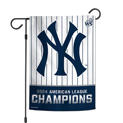 Drapeau de jardin recto verso WinCraft New York Yankees Champions de la Ligue américaine 2024 12" x 18"