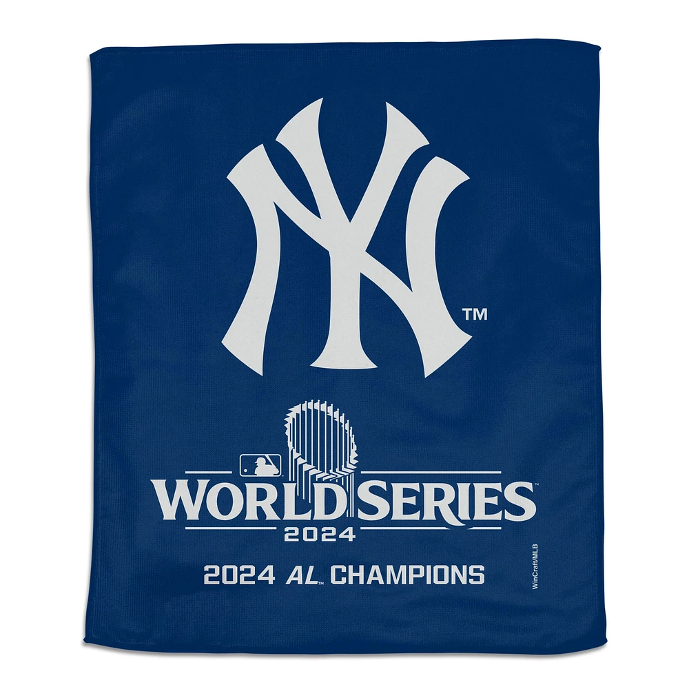 Serviette de rallye WinCraft New York Yankees Champions de la Ligue américaine 2024 15" x 18"