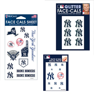 WinCraft New York Yankees 4" x 7" Waterless Tattoos Set