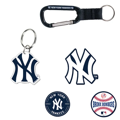 Lot de 5 porte-clés et aimants pour réfrigérateur WinCraft New York Yankees