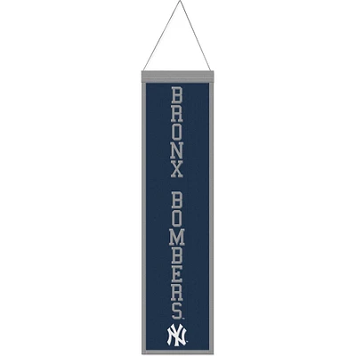 WinCraft New York Yankees 8" x 32" Bannière en laine avec slogan