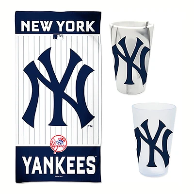 Pack d'accessoires pour la journée à la plage WinCraft New York Yankees