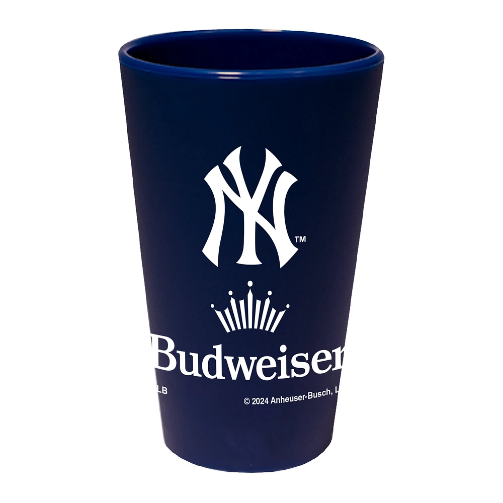 WinCraft New York Yankees MLB x Budweiser 16oz. Verre à bière en silicone