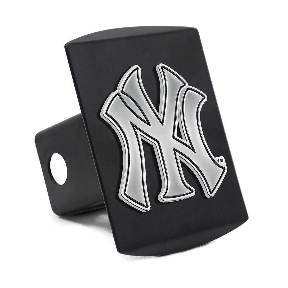 Housse d'attelage WinCraft New York Yankees Premium en métal chromé avec logo