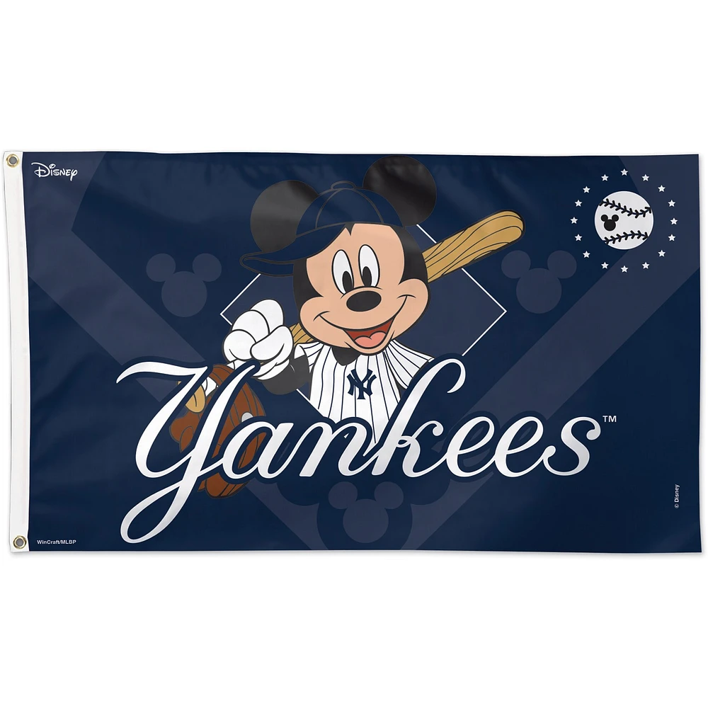 WinCraft New York Yankees Drapeau Disney de luxe à face unique 3 pi x 5 pi