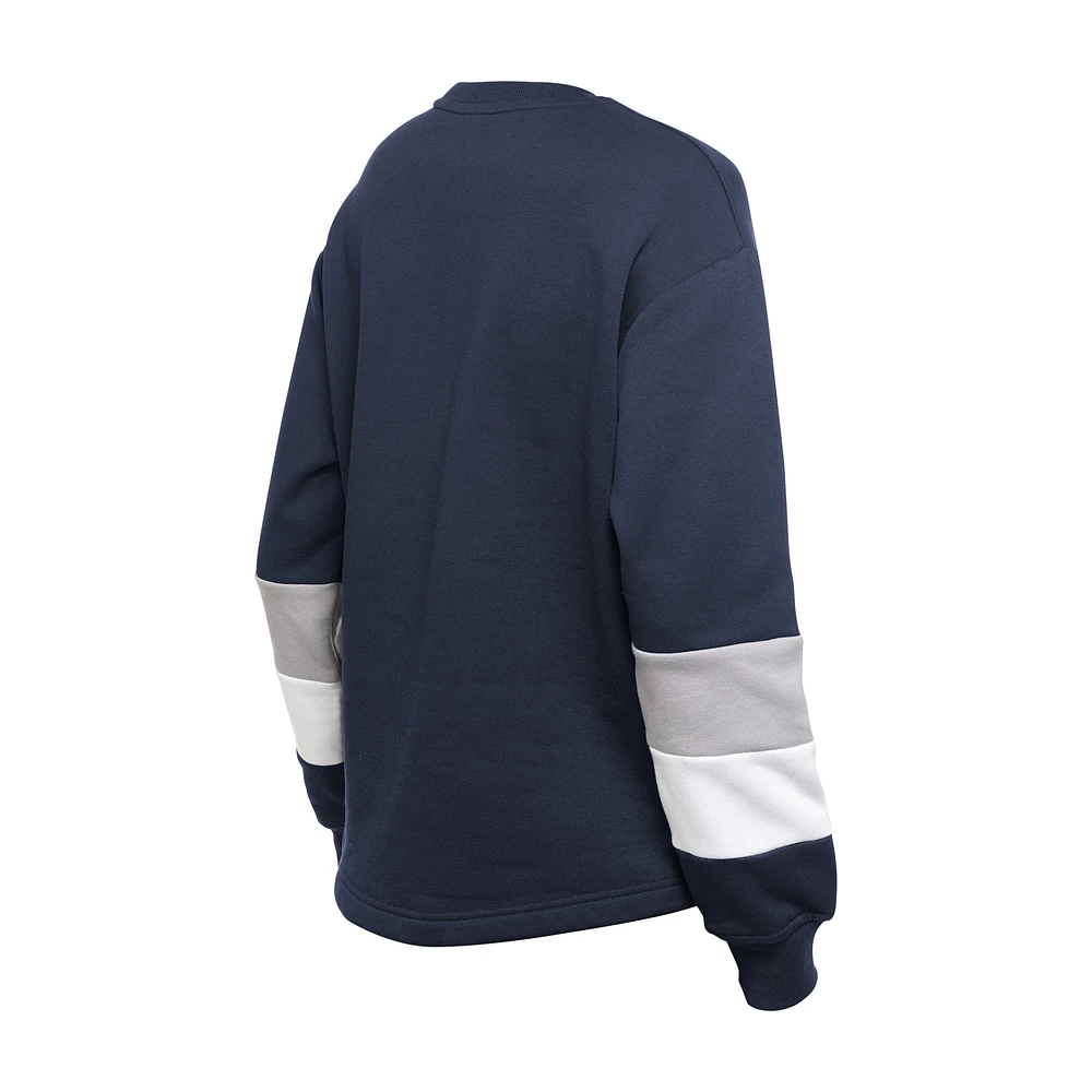 Sweat-shirt ras du cou New Era bleu marine York Yankees Gameday pour femme